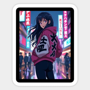 Dynamic Anime Vibes: A Journey of Color and Emotion Sticker